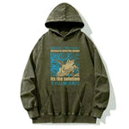 Kyoto-Lion Violence Is Never The Answer Its The Solution Washed Hoodie