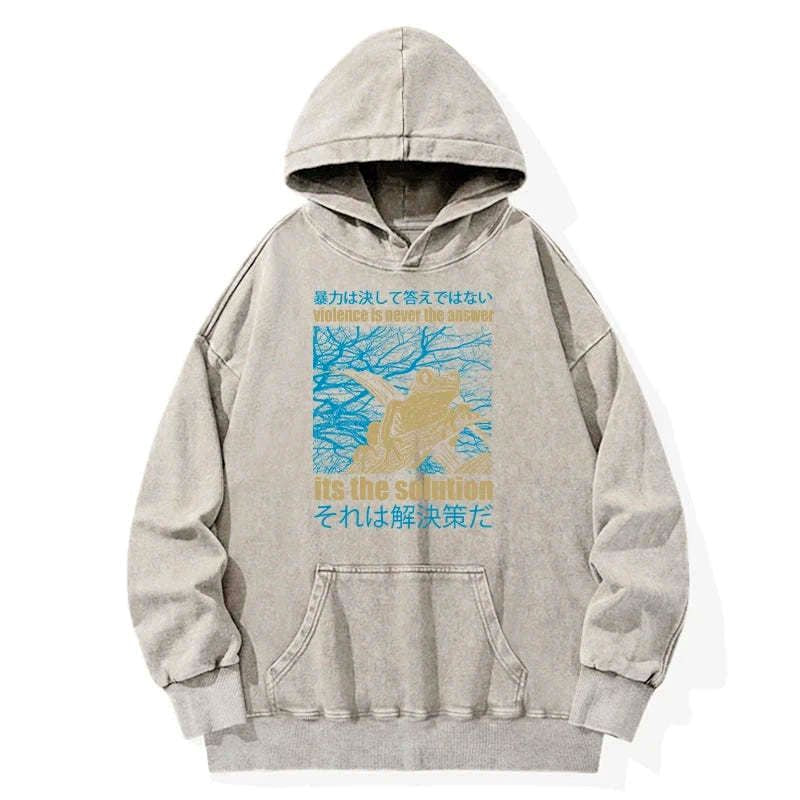 violence is never the answer hoodie