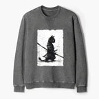 Japanese Cat Samurai Sweatshirt Free Shipping