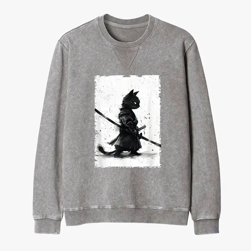 Unisex Cat Samurai Sweatshirt Best Seller
