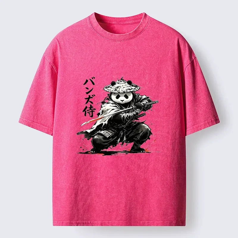 Japanese Samurai Panda T-Shirt for Men