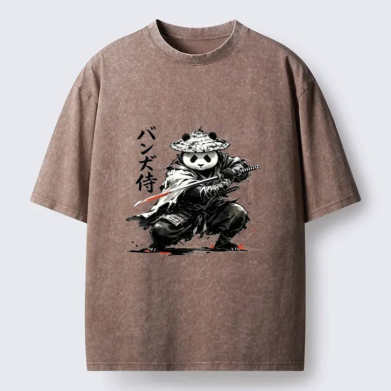 Japanese Samurai Panda T-Shirt for Men