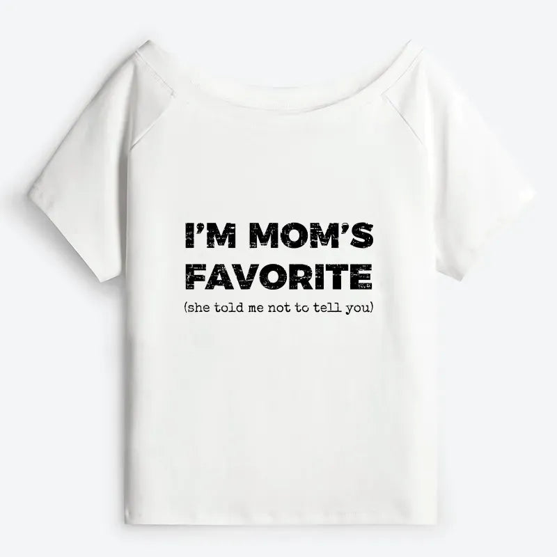 Kyoto-Lion Mother's Day Jokes Off Shoulder T-Shirt