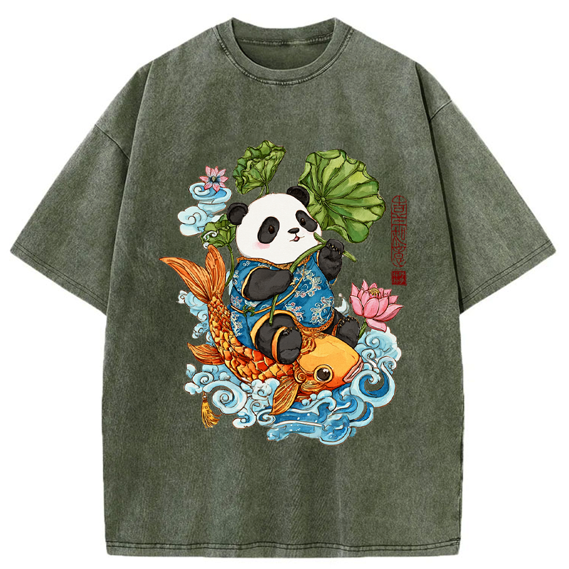 soft cotton panda t-shirt for daily wear