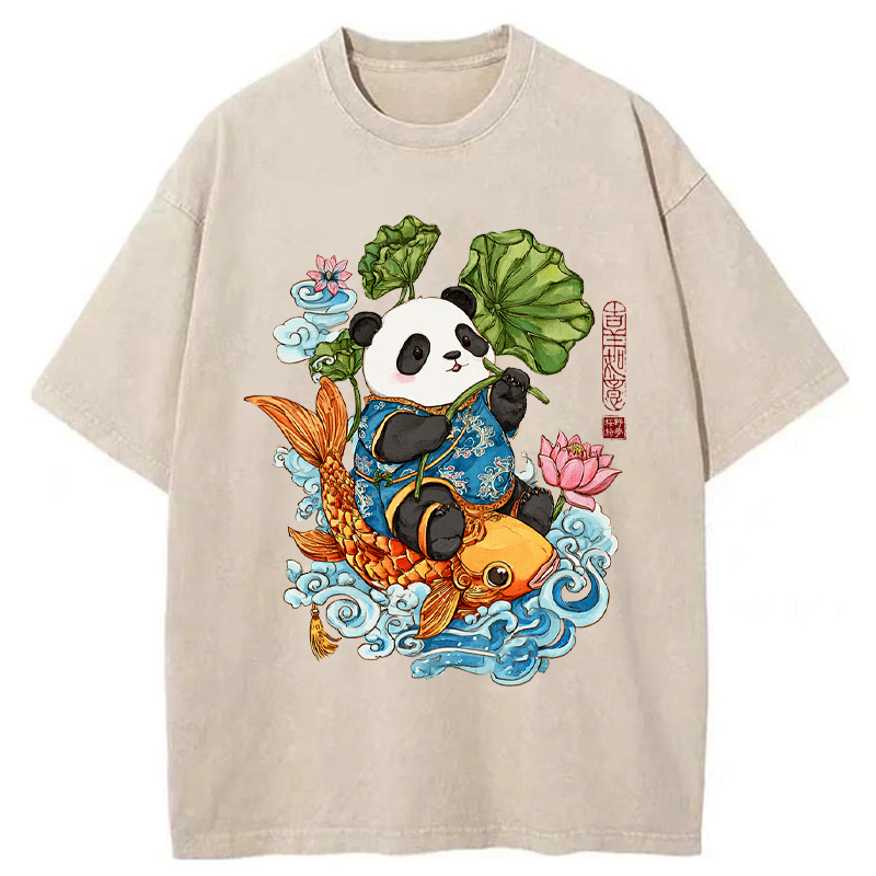 soft cotton panda t-shirt for daily wear