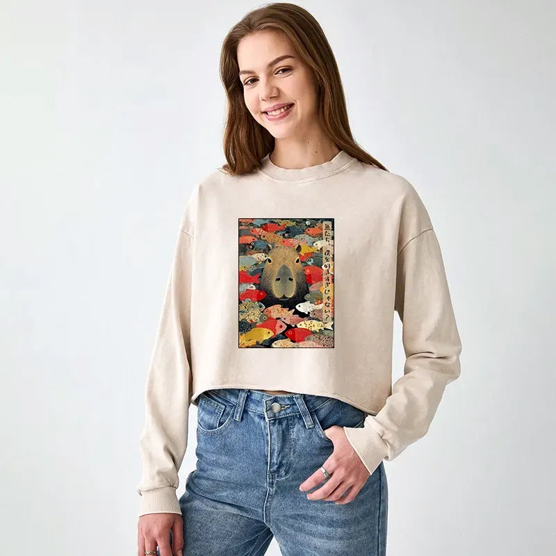 kyoto lion limited edition women's cotton sweatshirt