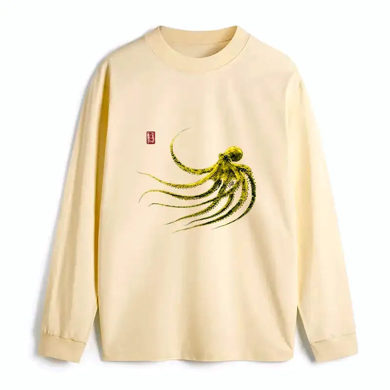 vintage Japanese octopus long sleeve tee
