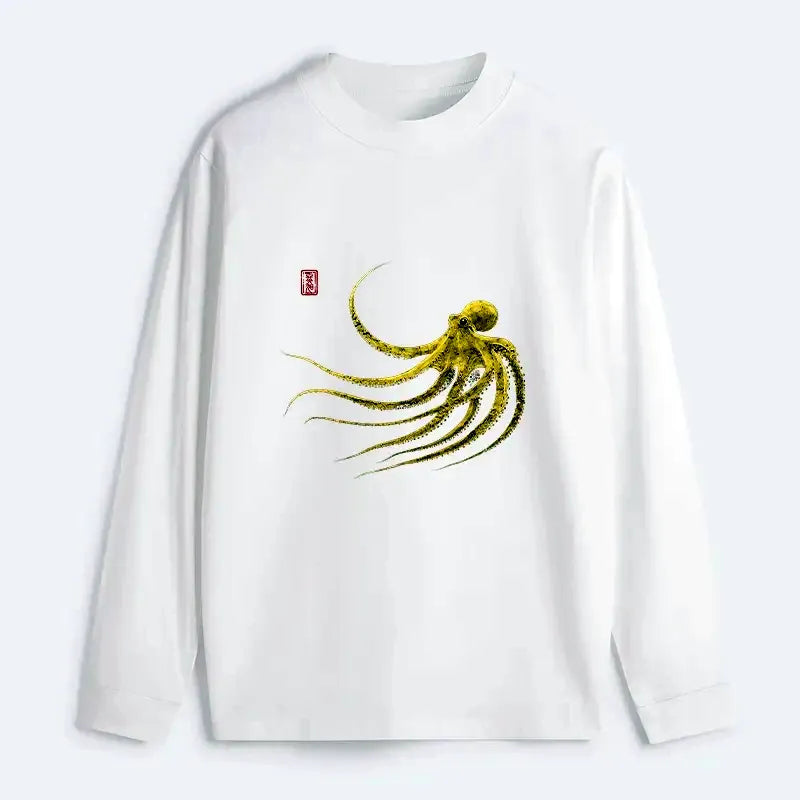 vintage Japanese octopus long sleeve tee