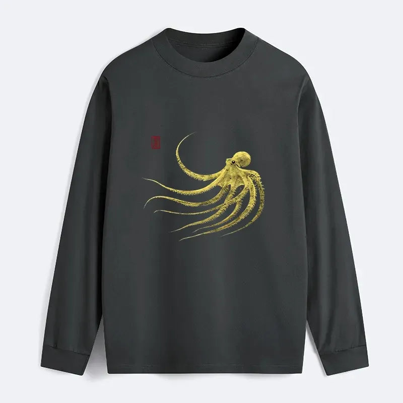 vintage Japanese octopus long sleeve tee