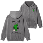 funny Monday mood unisex zip hoodie