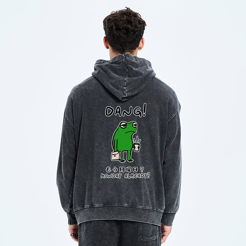 funny Monday mood unisex zip hoodie