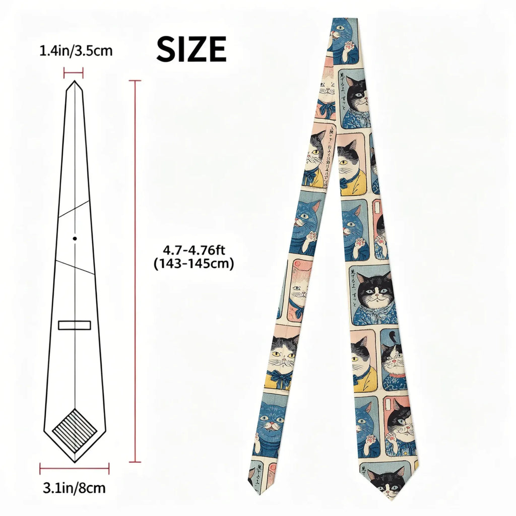 Many cats watching you necktie
