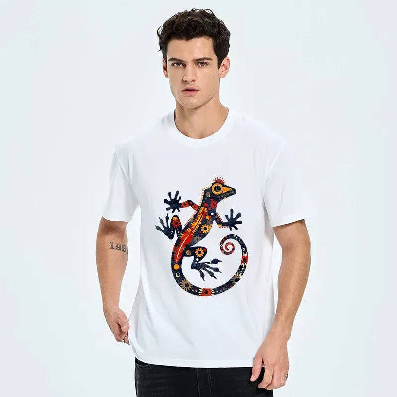 Japanese Folk Art Gecko Tee on Sale