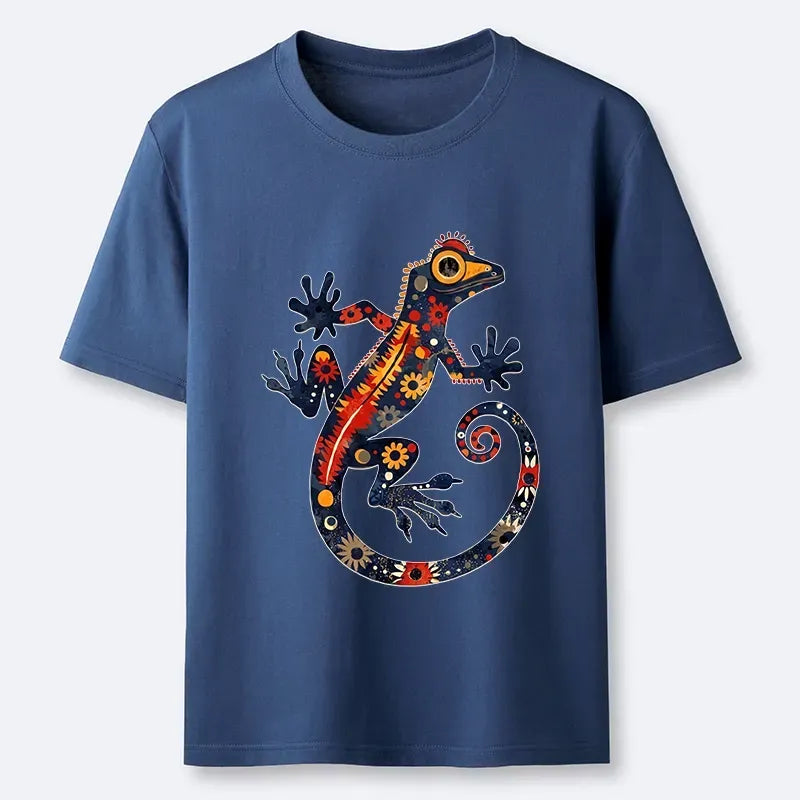 Japanese Folk Art Gecko Tee on Sale