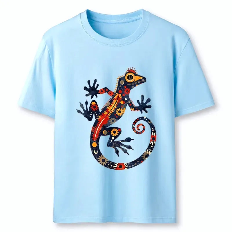 Japanese Folk Art Gecko Tee on Sale