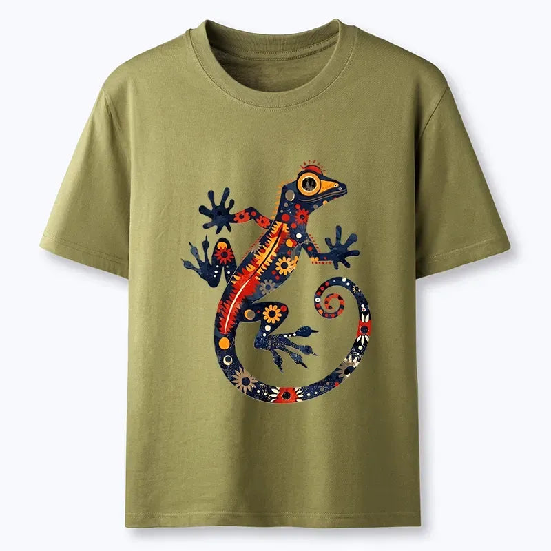 Kyoto-Lion Gecko Graphic Tee Free Shipping