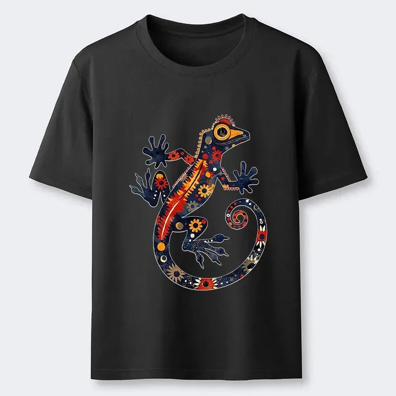 Japanese Folk Art Gecko Tee on Sale