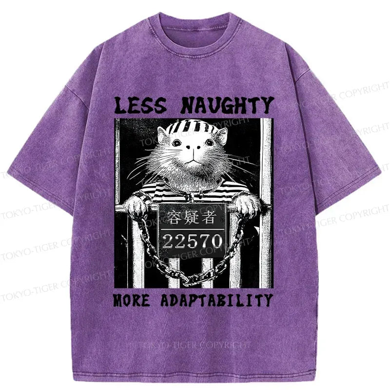 Kyoto-Lion Less Naughty More Adaptability Washed T-Shirt
