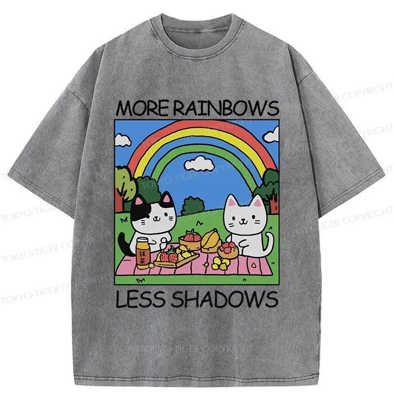 Kyoto-Lion More Rainbows Less Shadows Washed T-Shirt
