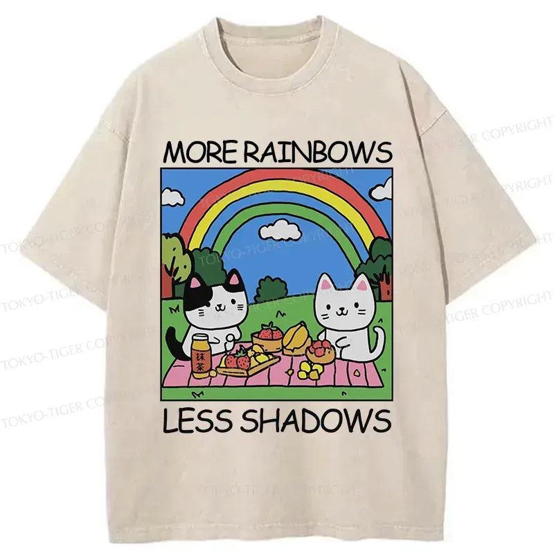 Kyoto-Lion More Rainbows Less Shadows Washed T-Shirt