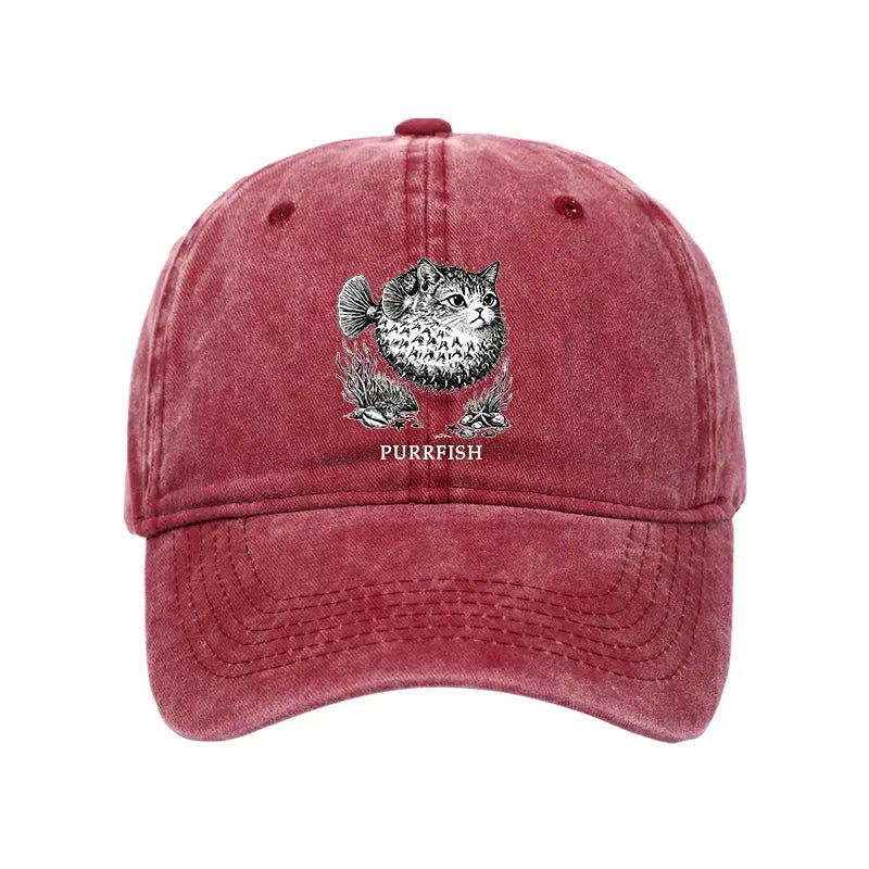 cute cat head puffer cap streetwear