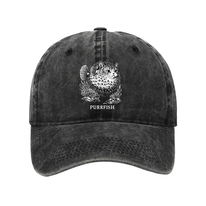 cute cat head puffer cap streetwear