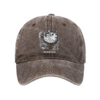 Kyoto-Lion Spiky Puffer With Cute Cat Head Washed Cap