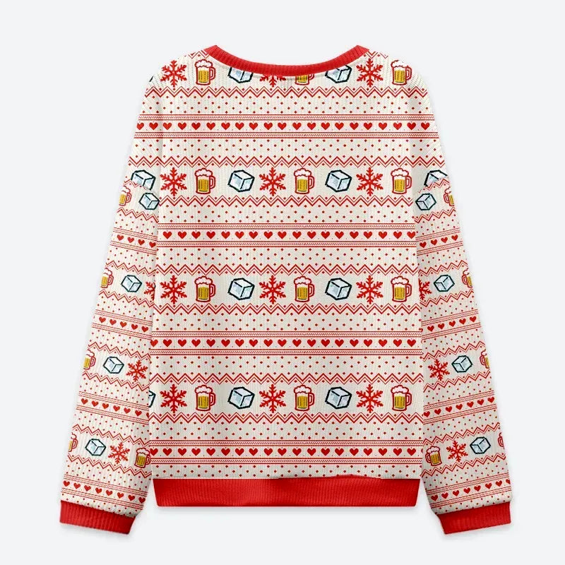 kyoto lion snowman ugly christmas sweatshirt