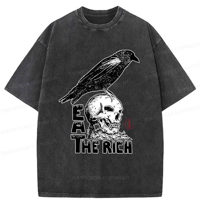 kyoto lion crow skull t-shirt