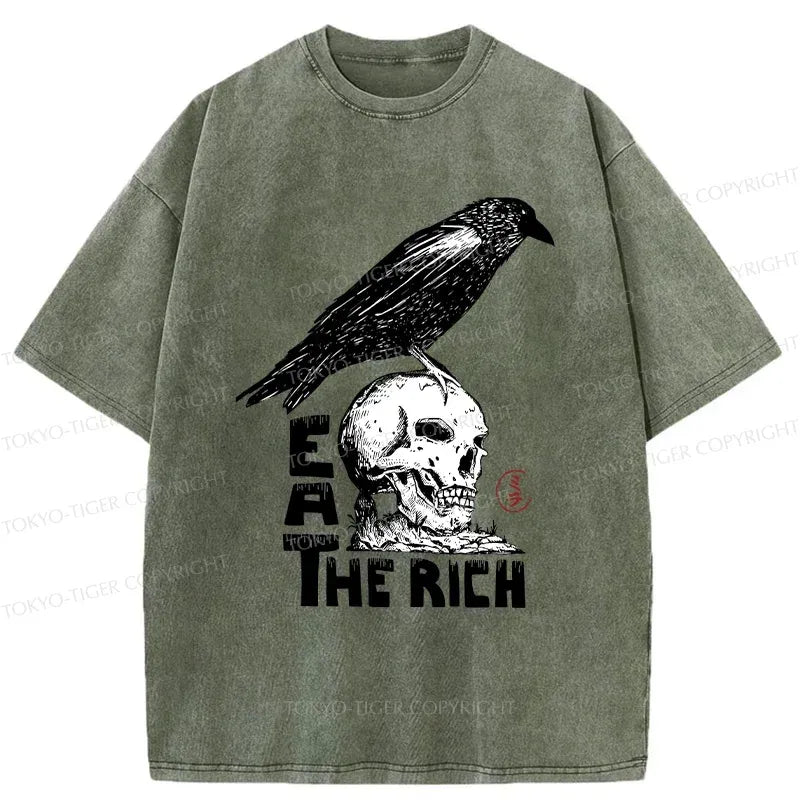kyoto lion crow skull t-shirt
