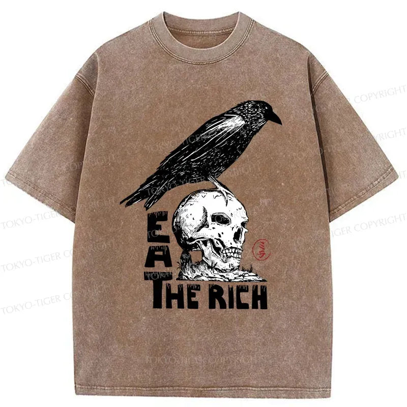 kyoto lion crow skull t-shirt