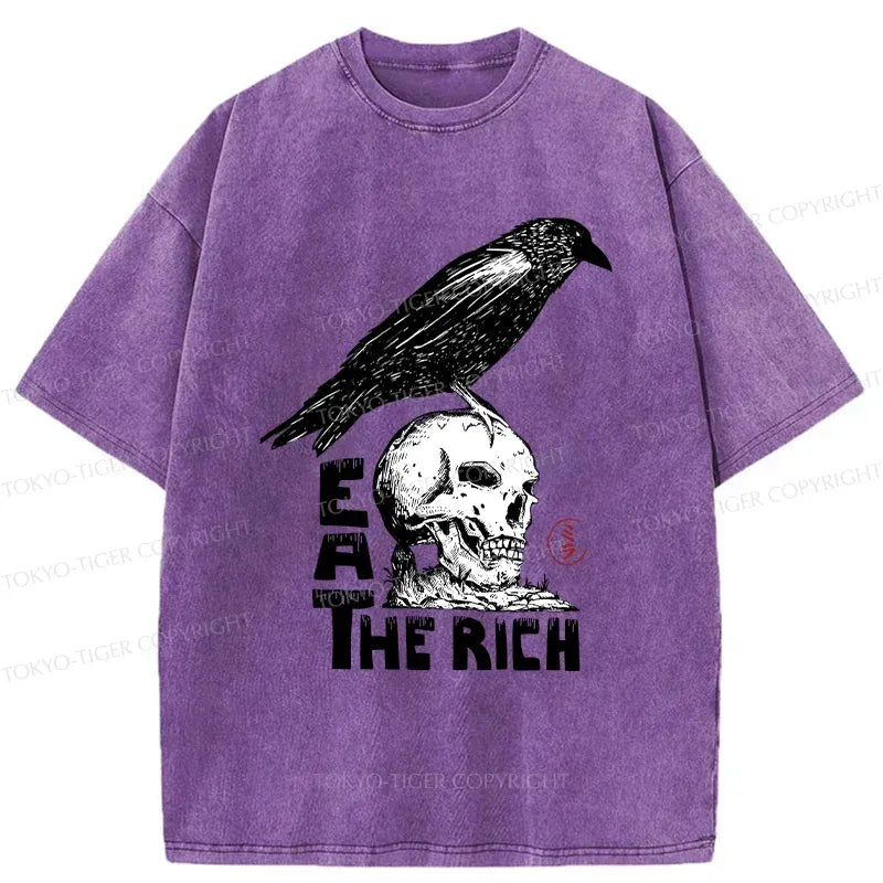 kyoto lion crow skull t-shirt