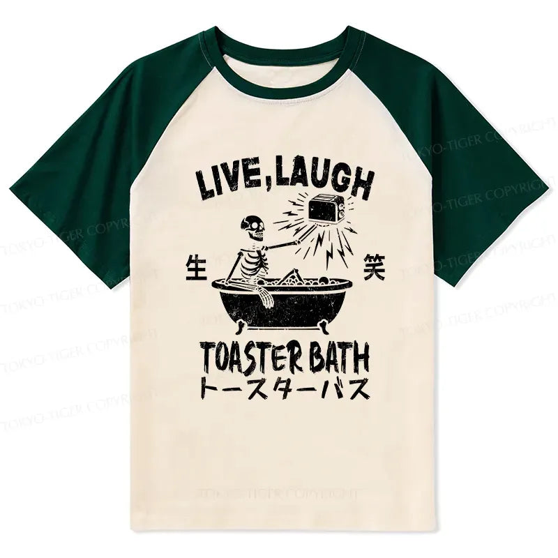 trendy skeleton raglan t-shirt for daily wear