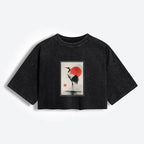 Retro Japanese Red-crowned Crane T-Shirt