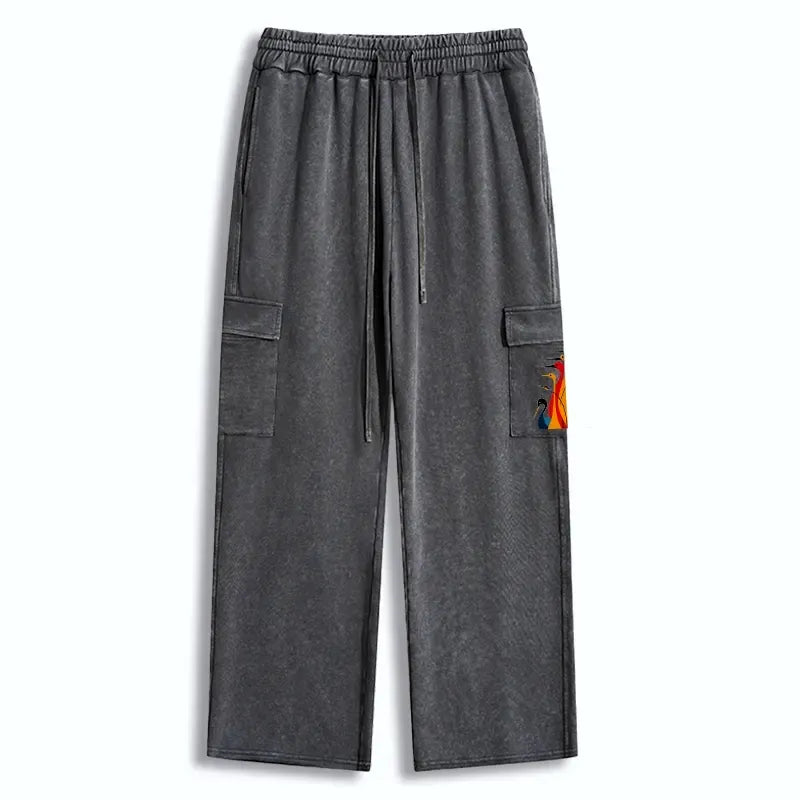 Unisex cotton utility sweatpants for streetwear