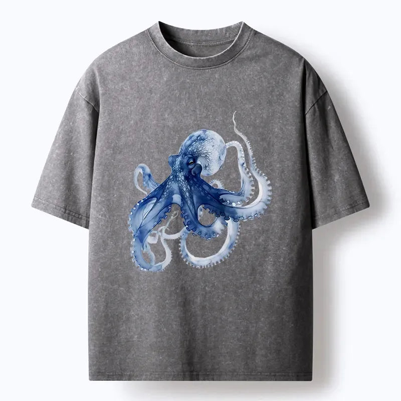 Vintage blue octopus t-shirt