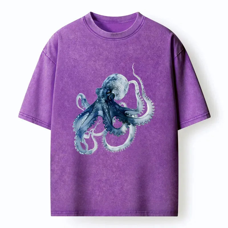 Vintage blue octopus t-shirt