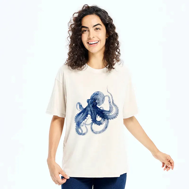 Unisex octopus t-shirt for daily wear