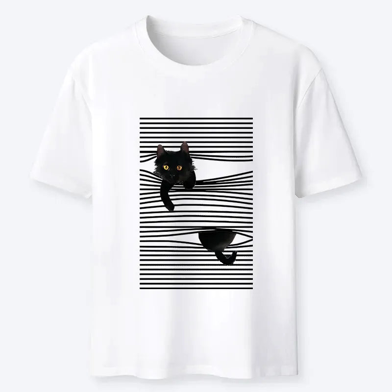 Japanese Cat T-Shirt for Daily Wear