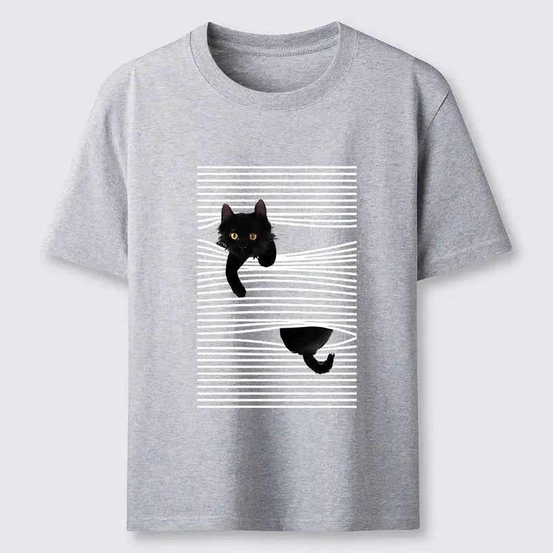Japanese Cat T-Shirt for Daily Wear