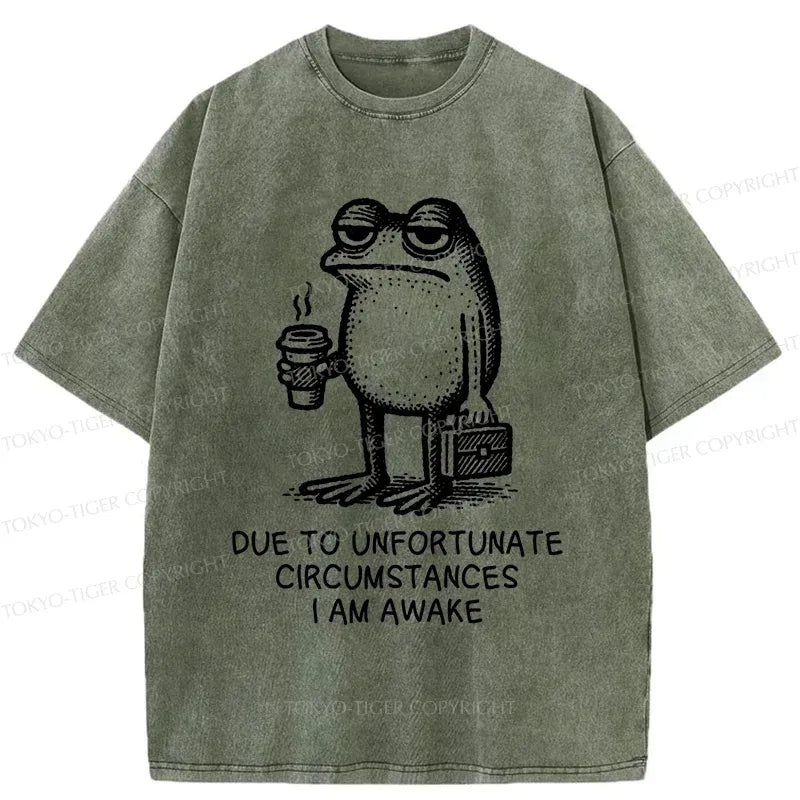 Decadent Frog Washed T-Shirt for Men