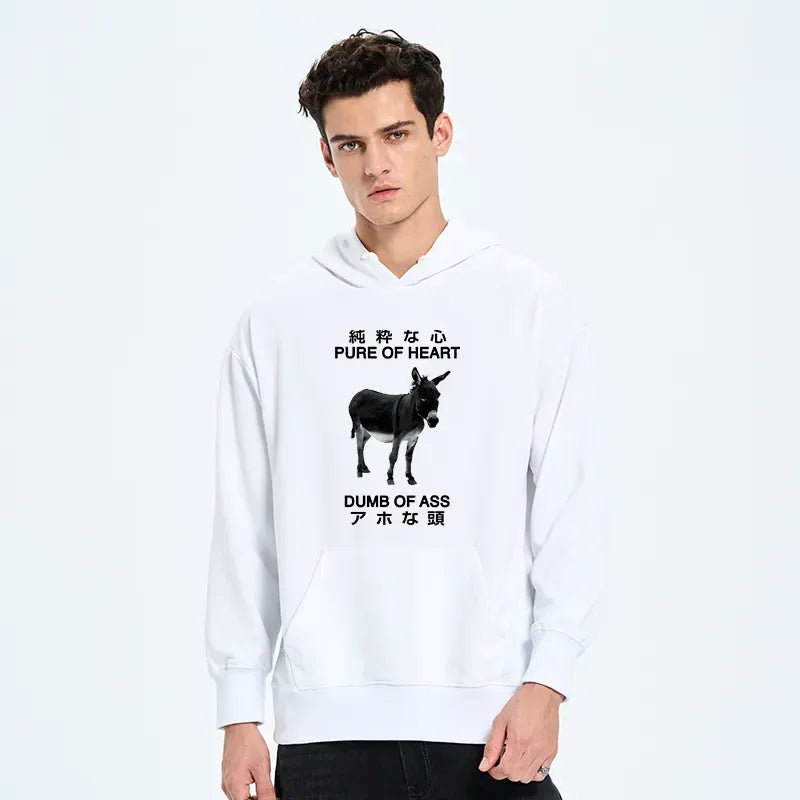 Kyoto-Lion Pure Of Heart Dumb Of Ass Classic Hoodie