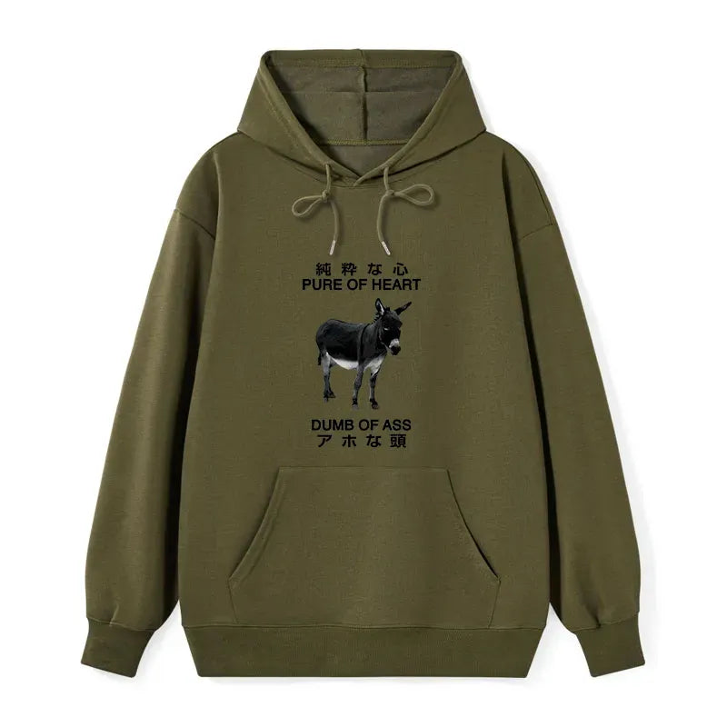 Kyoto-Lion Pure Of Heart Dumb Of Ass Classic Hoodie