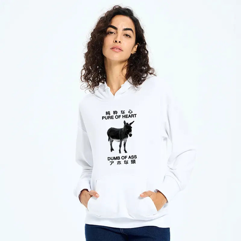 Kyoto-Lion Pure Of Heart Dumb Of Ass Classic Hoodie