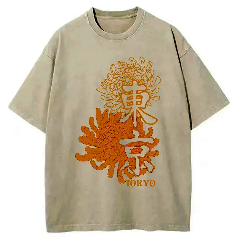 Kyoto Chrysanthemum Unisex Tee Free Shipping