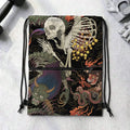 Japanese Yokai Drawstring Backpack for Travel