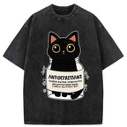 Kyoto Lion Vintage Cat Tee Gift Idea for Her