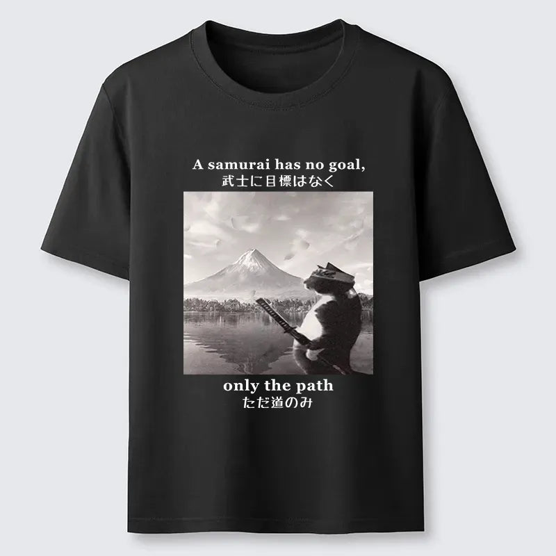 Kyoto-Lion Samurai Cat At Mount Fuji Classic T-Shirt