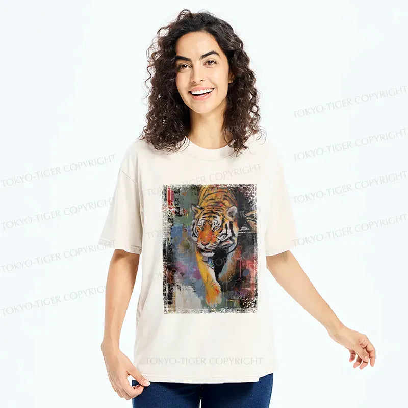 Washed Tiger T-Shirt on Sale