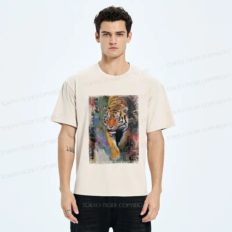 Kyoto-Lion Tiger£ºI'm Just A Bigger Cat, So What? Washed T-Shirt